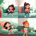 Cozy Cartoon Companionship - Пример 1