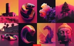 Futuristic Low Poly Aesthetic - Пример 4