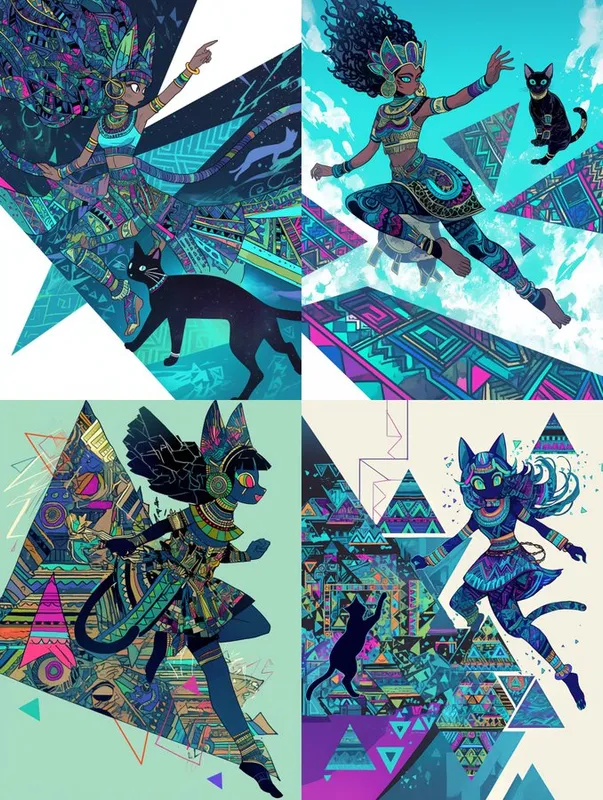 Vibrant Tribal Fantasy - Пример 1