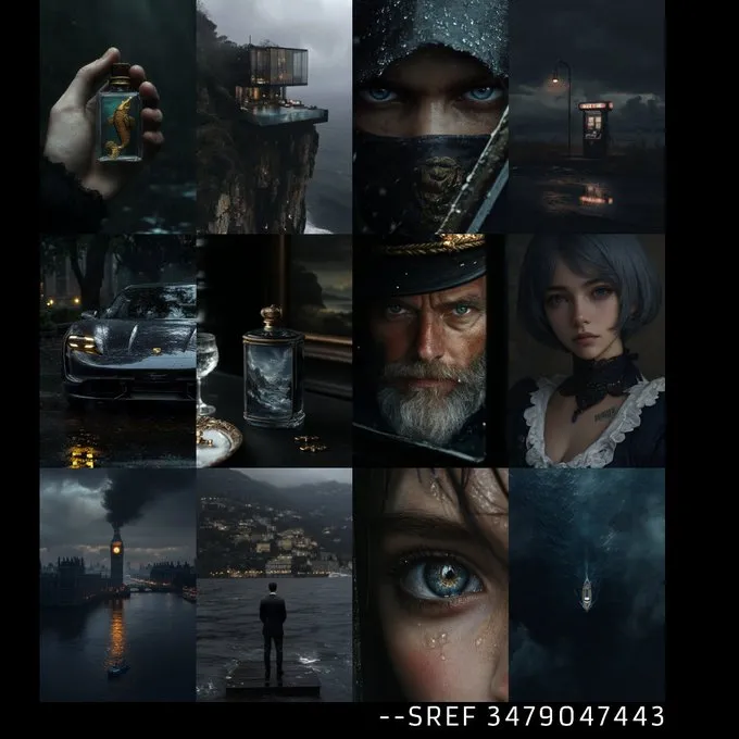 Dark Elegance with Royal Accents - Пример 1