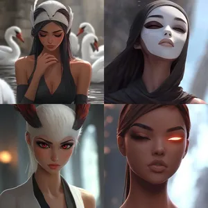 Urban Noir with Red Accents - Пример 3