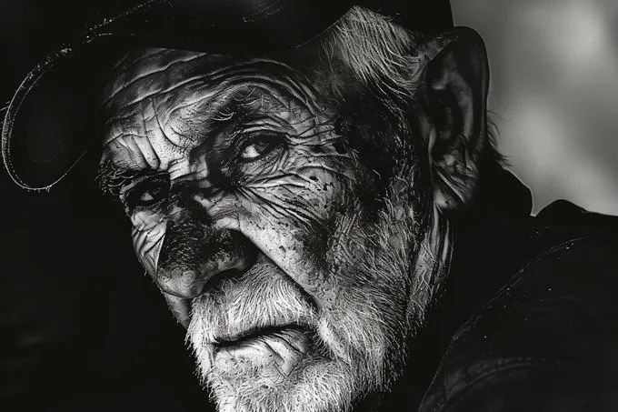 Expressive Monochrome Portrait - Пример 2