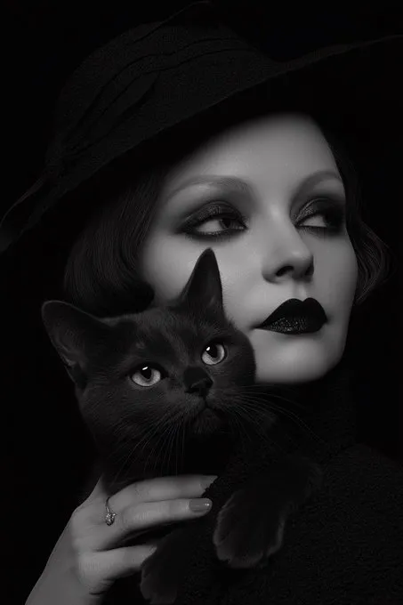 Vintage Glamour Noir - Пример 1