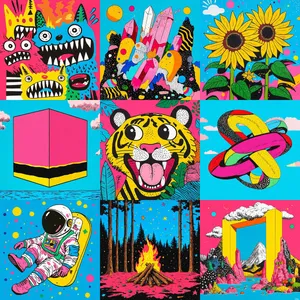 Whimsical Pop Art Illustration - Пример 1