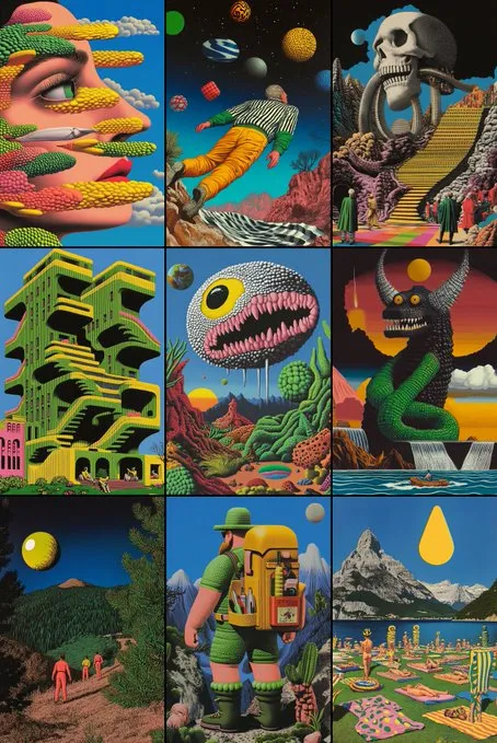 Psychedelic Retro Surrealism - Пример 2