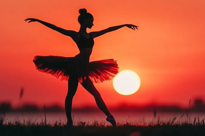 Sunset Ballet Silhouette - Пример 2