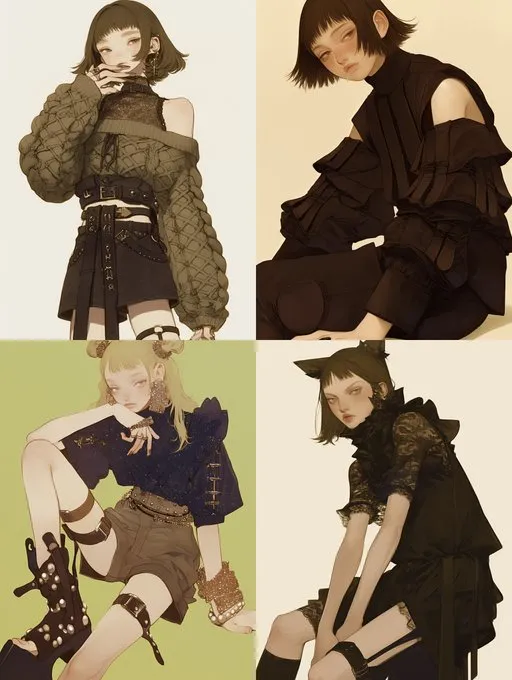 Earthy Modern Fashion Illustration - Пример 2