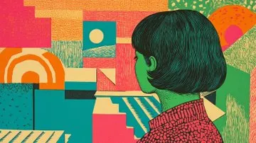 Retro Surrealism with Vibrant Colors - Пример 1