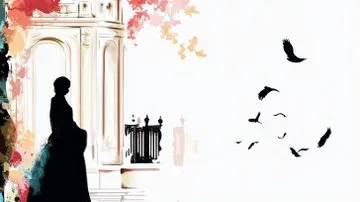 Abstract Silhouette with Birds - Пример 2