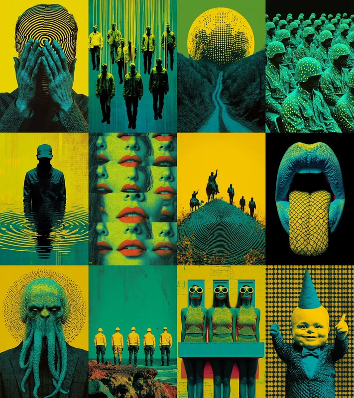 Pop Art Green - Пример 2