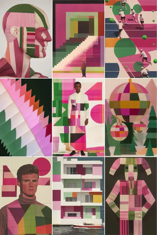 Geometric Collage Aesthetic - Пример 1