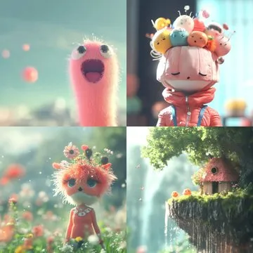 Whimsical Pastel Creatures - Пример 1