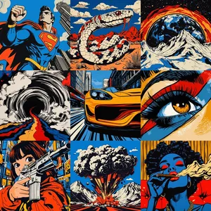 Vivid Comic Art Montage - Пример 1