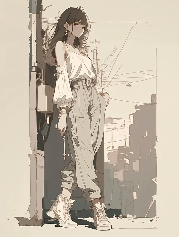 Pastel Anime Street Style - Пример 2