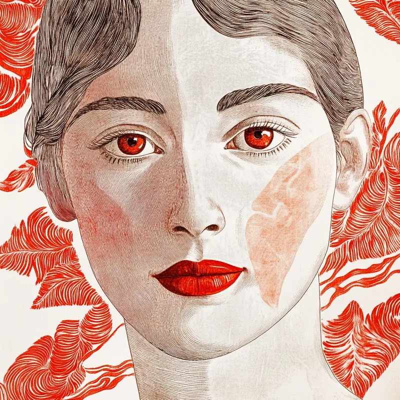 Traditional Asian Elegance in Red - Пример 4