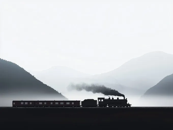 Minimalistic Silhouette Landscape - Пример 4