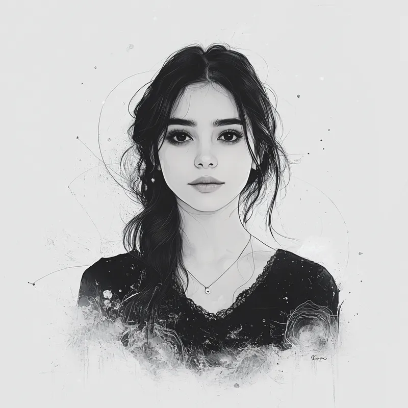 Monochrome Elegant Vector Goth - Пример 4