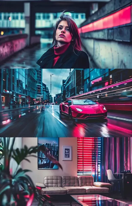 Vibrant Urban Noir - Пример 2