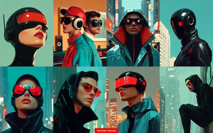 Cyberpunk Glitch Aesthetic - Пример 2