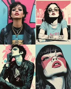 Retro Pop Art Portraits - Пример 2