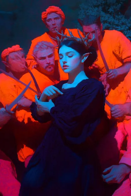 Vibrant Surreal Fashion Expression - Пример 3