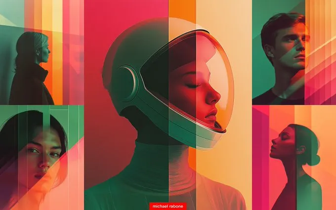 Ethereal Astronaut Portraits - Пример 1