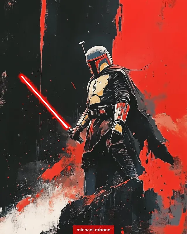 Dynamic Samurai Portrait - Пример 1