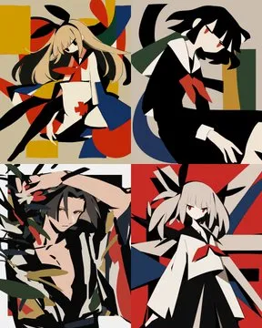 Abstract Modern Portraits - Пример 3