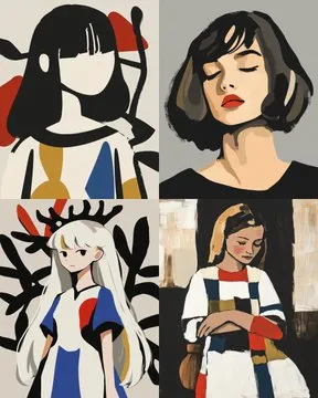 Abstract Modern Portraits - Пример 1