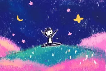 Whimsical Night Scenery - Пример 2