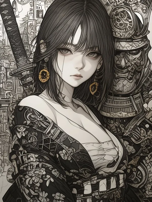 Samurai Noir Elegance - Пример 3