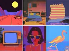 Vaporwave Miami Dreamscape - Пример 3