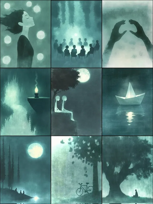 Dreamy Silhouettes in Soft Hues - Пример 1