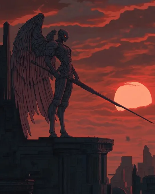 Crimson Sunset Sentinel - Пример 1