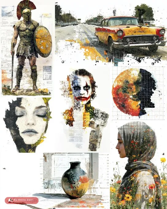 Glitch Collage Surrealism - Пример 2