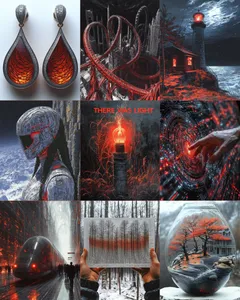 Futuristic and Fiery Elegance - Пример 1