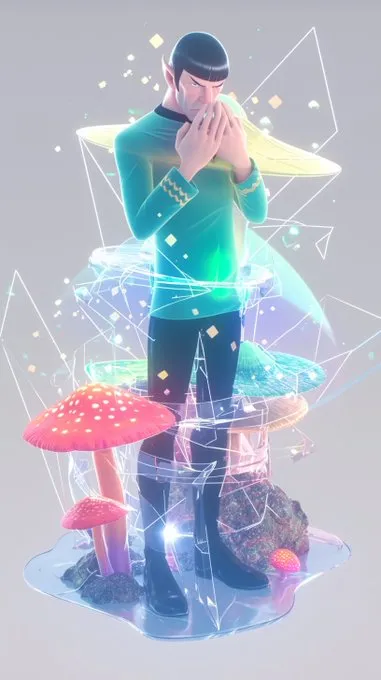 Vibrant Futuristic Surrealism - Пример 4