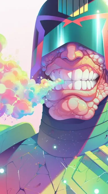 Vibrant Futuristic Surrealism - Пример 1