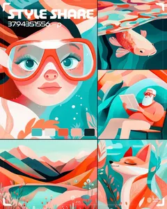 Vibrant Whimsical Illustrations - Пример 1