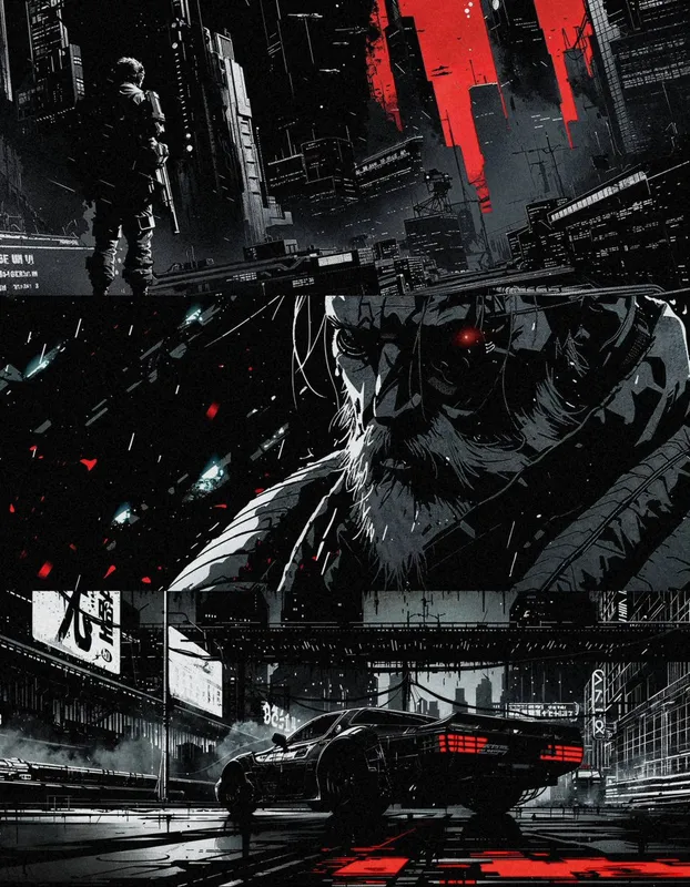 Cinematic Dystopian Noir - Пример 2