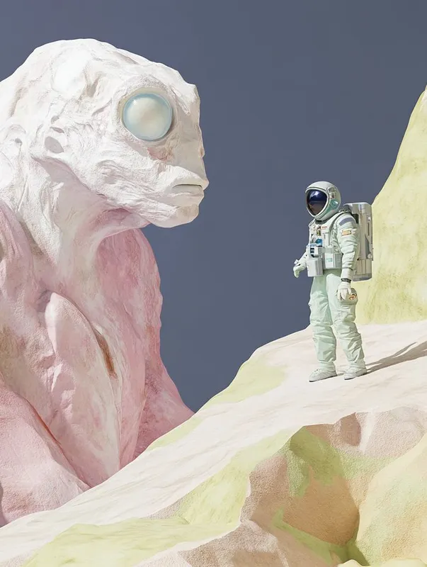 High-Contrast Sci-Fi Encounter - Пример 3