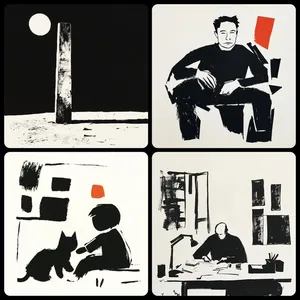 Abstract Monochrome Minimalism - Пример 1