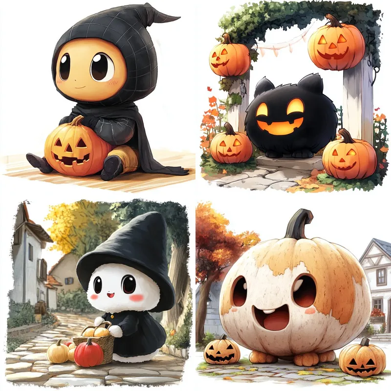 Charming Halloween Chibi - Пример 2