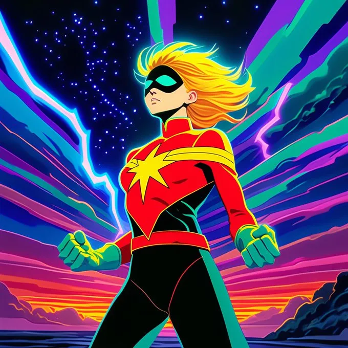 Vibrant Dynamic Cartoon Scene - Пример 4