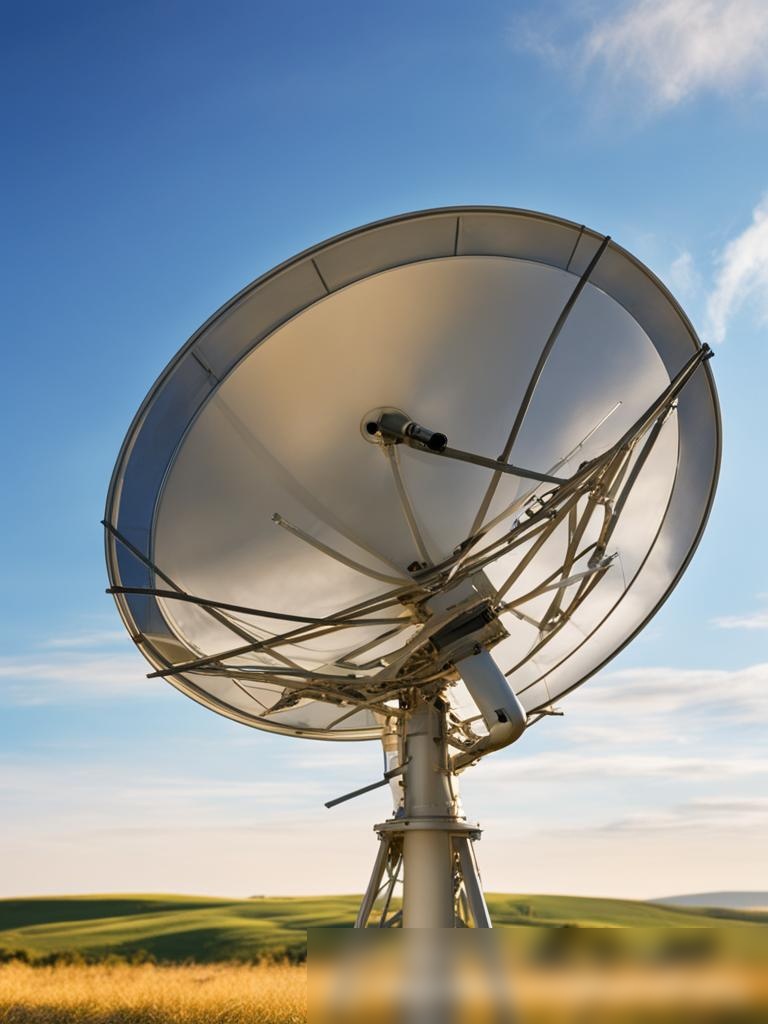 Подробное изображение сложной спутниковой антенны в сельской местности - Пример 5