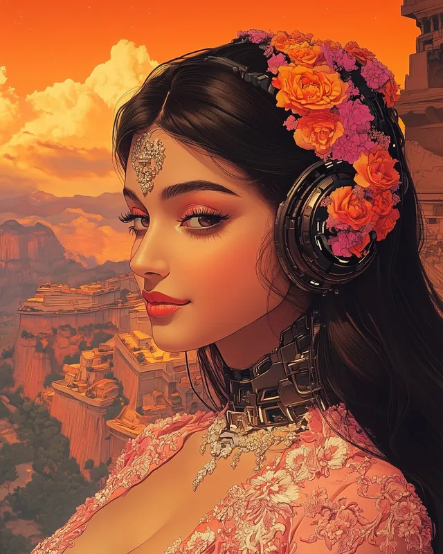 Romantic Embrace in Warm Tones - Пример 1