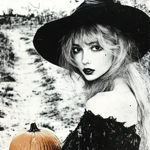 Gothic Elegance in Monochrome - Пример 1