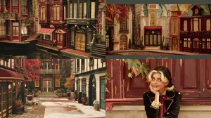 Autumnal Elegance in AI Art - Пример 1