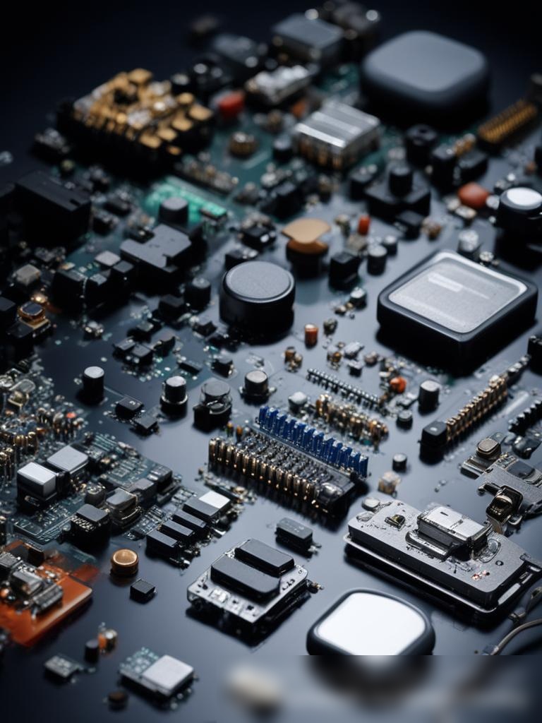 Изображение, демонстрирующее мелкие электронные компоненты, используемые в бытовой технике - Пример 5