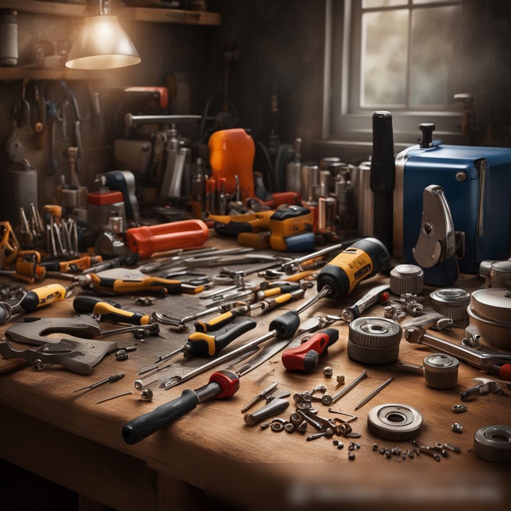 Изображение, показывающее инструменты и оборудование для ремонта бытовой техники - Пример 3